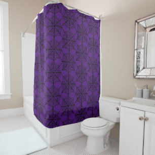 Halloween Spider Webs on Purple
