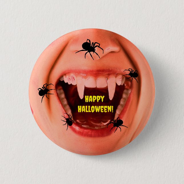 Halloween Spiders Button (Front)