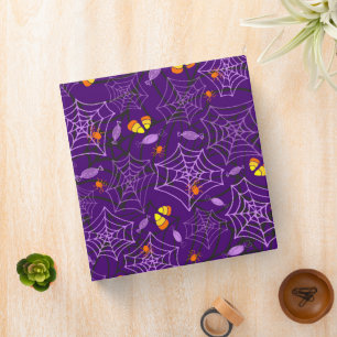 Halloween Spiders & Candy Personalized Binder
