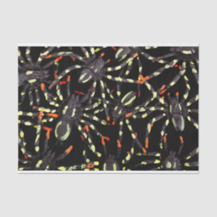 halloween spiders tissue paper