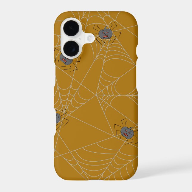 Halloween spiders web and pumpkins   (Back)