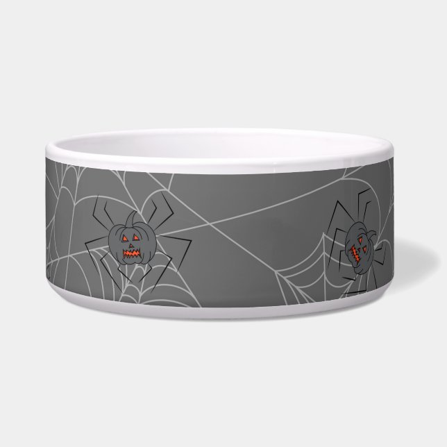 Halloween spiders web and pumpkins   (Front)