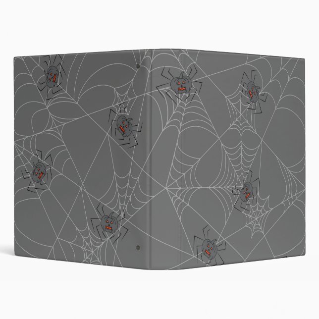 Halloween spiders web and pumpkins binder (Background)