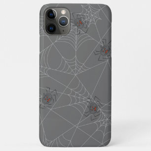 Halloween spiders web and pumpkins iPhone 11 pro max case
