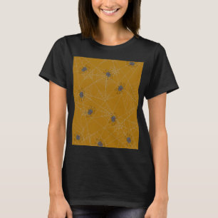 Halloween spiders web and pumpkins T-Shirt