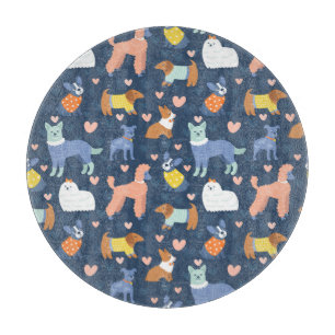 Halloween Spiders Web: Seamless Pattern Cutting Board
