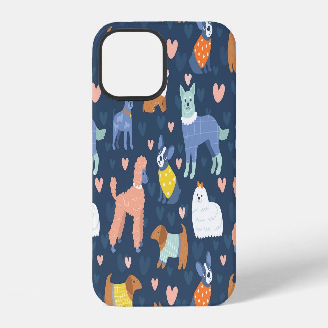 Halloween Spiders Web: Seamless Pattern iPhone Case (Back)