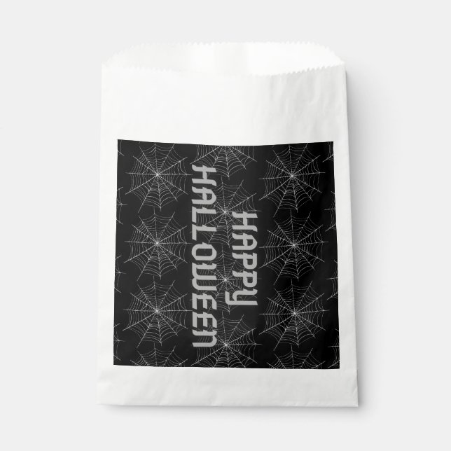 Halloween Spiderweb Favour Bag (Front)