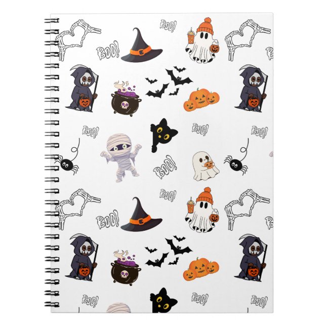 Halloween Spiral Bound Notebook (Front)