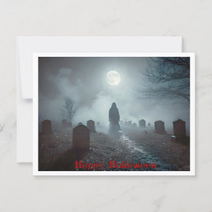 Halloween, Spirit Rising, Spooky, Graveyard Postcard