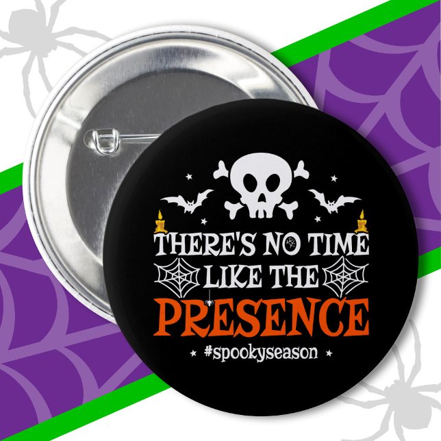 Halloween Spirit Skull Crossbones Funny Halloween 2 Inch Round Button (Creator Uploaded)