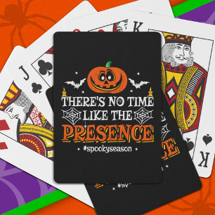 Halloween Spirit Spooky Pumpkin Funny Halloween Playing Cards