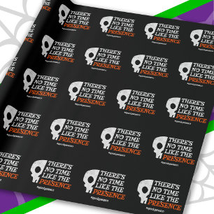 Halloween Spirit Spooky Skull Funny Halloween Wrapping Paper