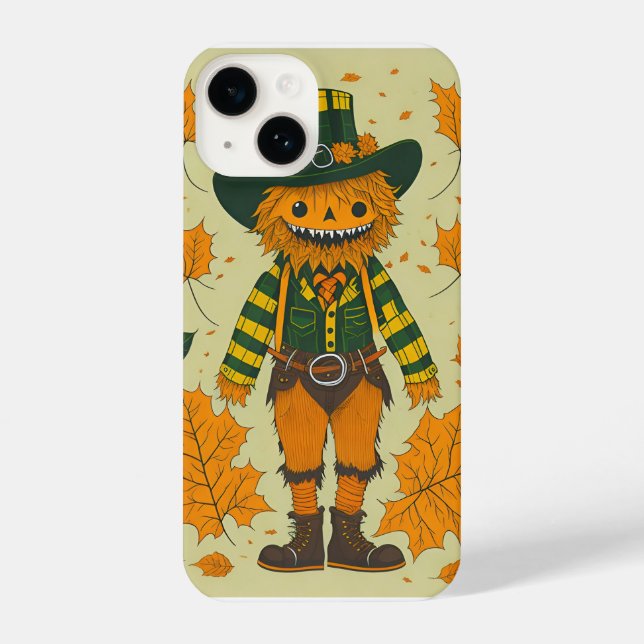 Halloween Spirits | Cute Ghost & Pumpkin Phone Cas iPhone Case (Back)