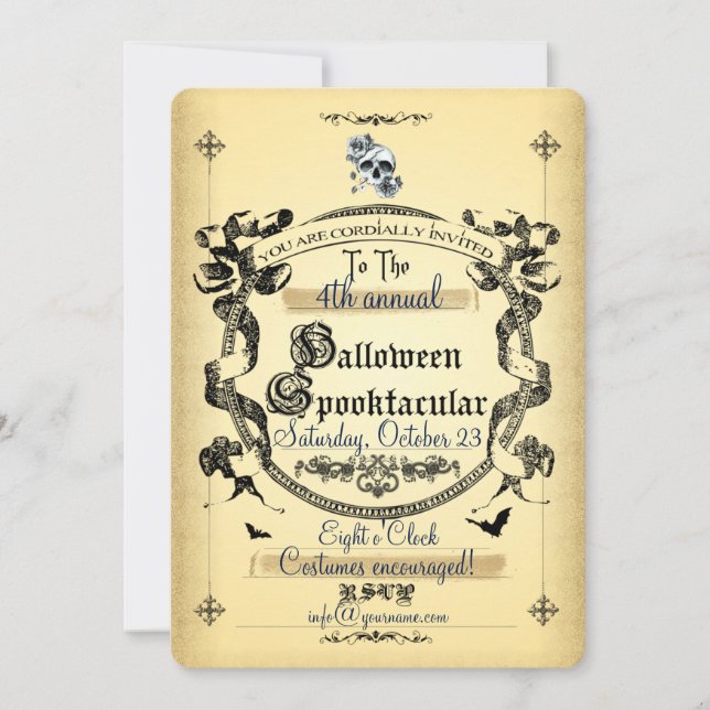 Halloween ~ Spooktacular1 - Invitation Card (Front)