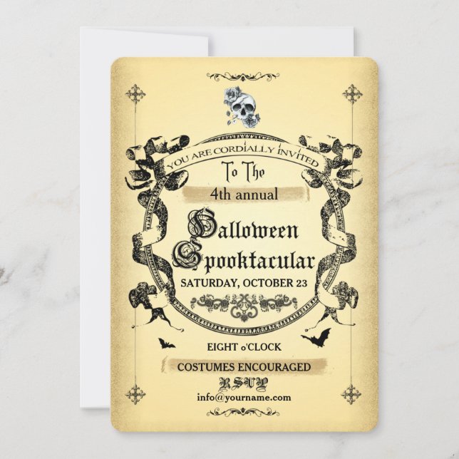 Halloween ~ Spooktacular1 - Invitation Card (Front)