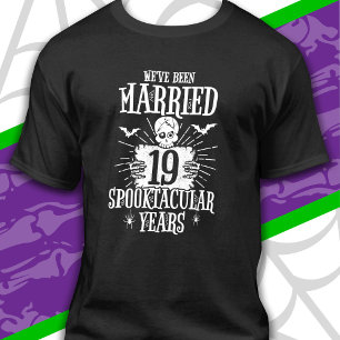 Halloween Spooktacular 19th Wedding Anniversary T-Shirt