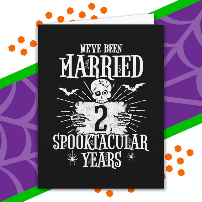 Halloween Spooktacular 2nd Wedding Anniversary Card (Creator Uploaded)