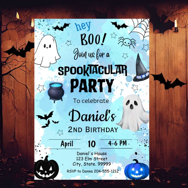 Halloween Spooktacular Birthday Invitation  (Creator Uploaded)