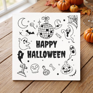 Halloween Spooktacular Costume Kids Birthday Party Napkin