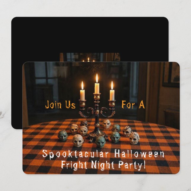 HALLOWEEN SPOOKTACULAR INVITATION (Front/Back)