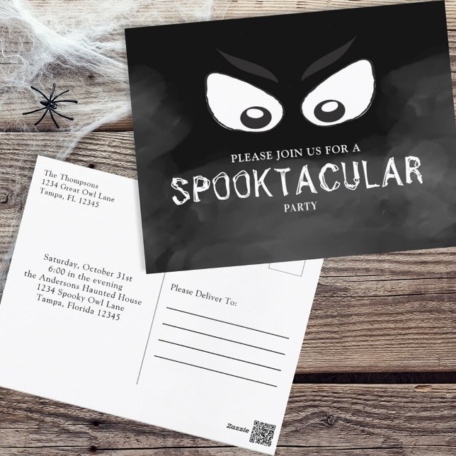 Halloween Spooktacular Spooky Scary Whimsical Fun Postcard (Creator Uploaded)