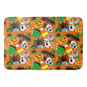 Halloween Spooky Candies Party     Bath Mat
