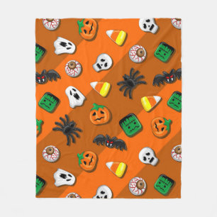 Halloween Spooky Candies Party     Fleece Blanket