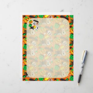 Halloween Spooky Candies Party Letterhead