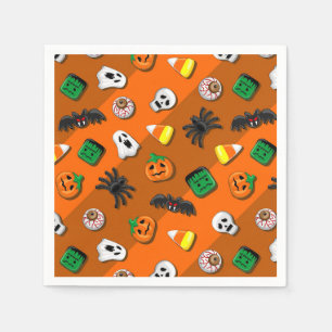 Halloween Spooky Candies Party  Napkin