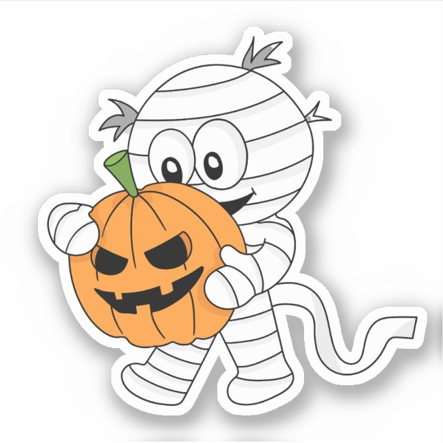Halloween Spooky Creepy Cute Mummy  (Front)