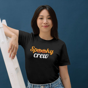 Halloween Spooky Crew Pumpkin Jack-o-Lantern T-Shirt