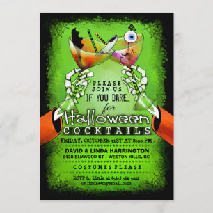 Halloween Spooky Drinks Cocktail Invitation