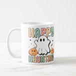 Halloween Spooky Ghost Colourful Greeting Coffee Mug<br><div class="desc">Halloween Spooky Ghost Colourful Greeting Coffee Mug. Unique,  beautiful,  stylish design. Easy to be personalized. Font style,  size and colours can be changed. Matching items are available.</div>