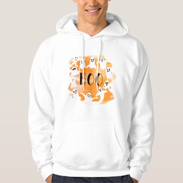 Halloween spooky ghost party hoodie (Front)