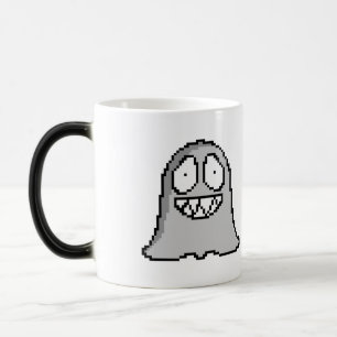 Halloween Spooky Ghost – Retro Pixel Art Style Magic Mug