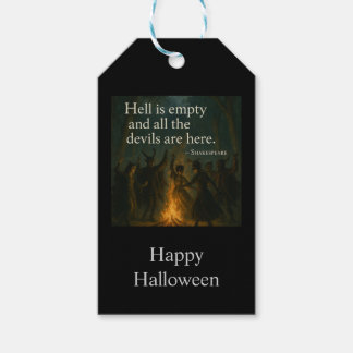 Halloween Spooky Gift Tags - Hell is Empty