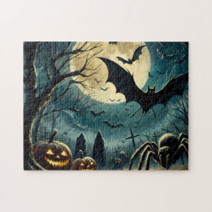 Halloween Spooky Graveyard – 252‑Piece Puzzle