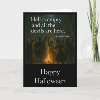 Halloween Spooky Greetings Card - Hell is Empty