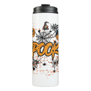 Halloween Spooky Halloween Vibes Halloween Spide Thermal Tumbler