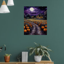 Halloween Spooky Haunted Town Night