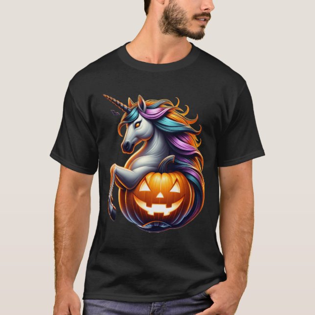 🎃👻 Halloween Spooky Horse Shirt 🦄🕷️ (Front)