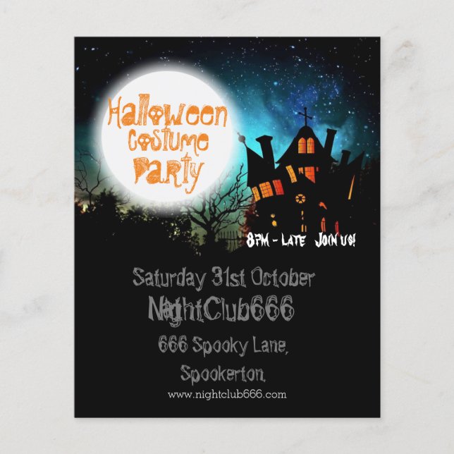 Halloween Spooky House Flyer (Front)