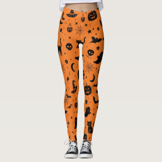 Halloween Spooky Icons Leggings