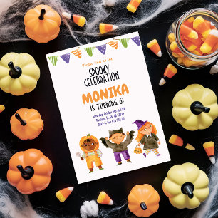 Halloween Spooky Kids Birthday Costume Party Invitation