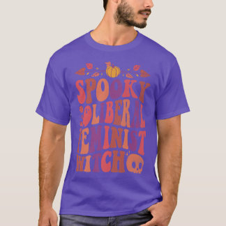 Halloween Spooky Liberal Feminist Witch Premium  T-Shirt