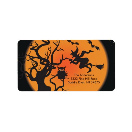 Halloween Spooky Night Return Address Label