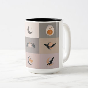 Halloween Spooky Nights Two-Tone Mug. Coffee Mug