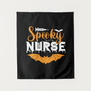 Halloween Spooky Nurse Birthday Tapestry