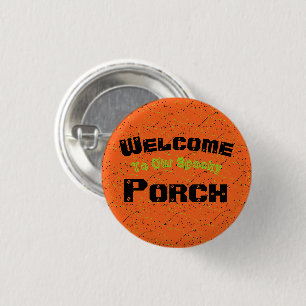 Halloween / Spooky Porch / 1 Inch Round Button